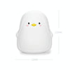 Penguin Silicone Pat Night Light Children Bedside Atmosphere Lamp(White)