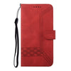 For Samsung Galaxy A56 5G Cubic Skin Feel Flip Leather Phone Case(Red)