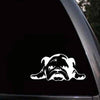 2pcs British Tired Puppy Car Decorative Sticker(Black)