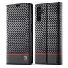 For Samsung Galaxy A16 5G LC.IMEEKE Carbon Fiber Leather Phone Case(Horizontal Black)