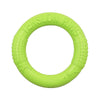 Dog Tooth Cleaning Chew Toy - Floating EVA Tension Ring (Green, Small)
