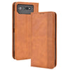 For ASUS ROG Phone 6 / 6 Pro Magnetic Buckle Retro Texture Leather Phone Case(Brown)