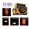 1 Pair 15W DC 12V IP67 4 in 1 Car LED Tail Lights / Driving Lights / Brake Lights/Turn Reverse, European Version
