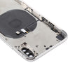 iPhone X Battery Back Cover Assembly White - Side Keys & Wireless Charging