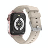 ET570 1.96 inch Color Screen Smart Watch Silicone Strap, Support Bluetooth Call / ECG(Beige)
