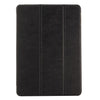 For iPad 9.7 (2018) & iPad 9.7 inch (2017) & iPad Air Silk Texture Horizontal Flip Leather Case with Three-folding Holder(Black)