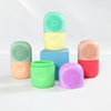 Beauty Capsule Tool Facial Massage Cleansing Silicone Compress Ice Compartment Mold(Yellow Green)