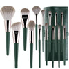 Soft Wooden Handle Makeup Brush Beauty Tools, Specification: With Strap Brush Bag