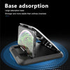 Car Mobile Phone Holder Carbon Fiber Pattern Silicone Dashboard Holder(Black)