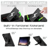 For Samsung Galaxy Tab A9 Armor Bolt Shape Holder Silicone Hybrid PC Tablet Case(Black)