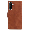 For Samsung Galaxy A26 5G Skin Feel Pure Color Flip Leather Phone Case(Brown)