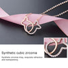 Women Fashion S925 Sterling Silver Kissing Fish Clavicular Chain Necklace
