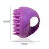 Round Hair Washing Brush Silicone Wet & Dry Multipurpose Massage Brush(Purple)