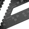 Angle Ruler Measuring Tool For Woodworking Square Layout Gauge(12 Inch Black)