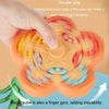 10 Sides Rotating Magical Bean Cube Fingertip Gyro Toy Educational Brain Development Roller Ball Toy(Pink)