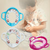 Children Toilet Seat Baby Extra Large Toilet Cover Soft Cushion Auxiliary Seat Loop(Rose Color)