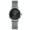 Skmei 1595 Fashion Elegant Scale Free Steel Mesh Belt Women's Watch Waterproof Business Student Quartz Watch Female(Silver)