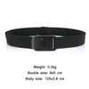Men Casual Fashion Stretch Woven Quick Buckle Belt, Length: 125cm(black)