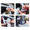 2 PCS Car Large Size Rearview Mirror Blind Spot Side Assistant Mirror (Black)