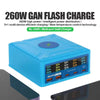 RELIFE RL-304R 5-Port 260W GaN Smart USB Fast Charger With 15W Wireless Chargind LCD Display(EU Plug)