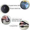 Bedroom Home Decoration Watch Frameless 3D Mirror Large DIY Wall Sticker Mute Clock, Size: 100*100cm(Black)