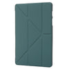 For Samsung Galaxy Tab S8+ / S7+ Deformation Silicone Leather Tablet Case(Dark Green)