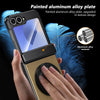 For Samsung Galaxy Z Flip6 Gold Medal Rotating Folding Series Ring Holder Phone Case(Gold)