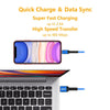 ENKAY ENK-CB203 Cloth Weaving Thread USB to 8 Pin Data Transfer Charging Cable(Blue)