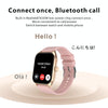 Qx5 1.96 inch BT5.2 Smart Sport Watch, Support Bluetooth Call / Sleep / Blood Oxygen / Temperature / Heart Rate / Blood Pressure Health Monitor(Pink)