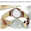 FNGEEN 5606 Men Luminous Casual Quartz Watch(Brown Leather Rose Shell Blue Surface)