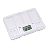 Portable Transparent Travel Pills Reminder Multi-Alarm(White)