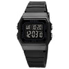 SKMEI 1683 Dual Time LED Digital Display Luminous Silicone Strap Electronic Watch(Black)