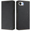 For iPhone SE 2024 RC01 Dual-Folded Magnetic Suction RFID Leather Phone Case(Black)