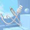 hoco U127 1.2m USB to 8 Pin Charging Data Cable with Visible Power Level(Silver Grey)