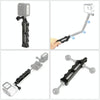 PULUZ Aluminum Alloy Tactical Hand Holder Grip for DJI Osmo Action, GoPro NEW HERO /HERO7 /6 /5 /5 Session /4 Session /4 /3+ /3 /2 /1, Xiaoyi and Other Action Cameras(Black)