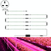 LED Plant Lamp Household Full Spectral Filling Hard Lamp Strip, Style: 30cm 11 Head(Pink Light UK Plug)