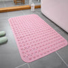 PVC Bathroom Non-slip Mat Thickened Massage Water-proof Foot Mat, Size: 36x68cm(Pink)