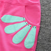 Spring and Autumn Girls Sun Flower Pattern Long Sleeve Top + Pants Set, Size:110cm(Pink)