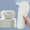 1pair Thin Latex Breathable and Sweat Absorbent Soft Bottom Comfort Shock Absorbing Insoles, Size: 42-43(Light Beige)