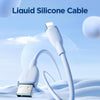 JOYROOM SA29-AL3 3A USB to 8 Pin Liquid Silicone Fast Charging Data Cable, Length: 1.2m(Blue)