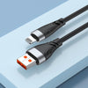 ADC-008 13W 2.6A USB to 8 Pin Fast Charge Data Cable, Cable Length:2m(Black Grey)
