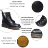 8 Holes Couple Martin Boots Outdoor Casual Workwear Short Boots, Size: 36(Black)