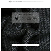 Women Long Sleeve Mock Neck Striped Knit Sweater Casual Tops, Size:S(Black)