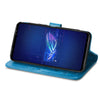 For Asus ROG Phone 6 Four-leaf Clasp Embossed Buckle Leather Phone Case(Blue)