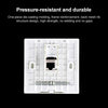 CAT.6 Shielded Pass-through Network Module, Dual Ports Panel + Shielded Pass-through (Grey)