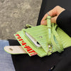 Stone Texture Card Holder Mobile Phone Bag with Long Strap(Pink)
