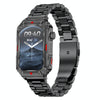 CF26 1.57inch BT5.2 Smart Bracelet Support Sleep Detection, Style:Steel Strap(Black)