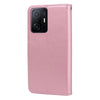 For Xiaomi 11T Rose Embossed Leather Phone Case(Rose Gold)