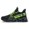 Men Light Breathable Casual Shoes Comfortable Mesh Sneakers Running Shoes, Size: 42(Black Green)