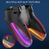 For PS4 Dazzle Color Light Wireless Bluetooth Grip(Black)